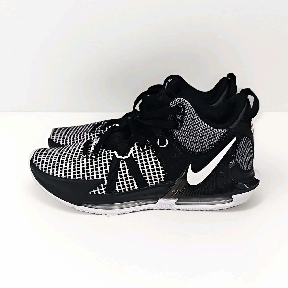 Nike LeBron Witness 7 TB Men’s Mid Top Basketball Shoes Black/White DZ3299-001